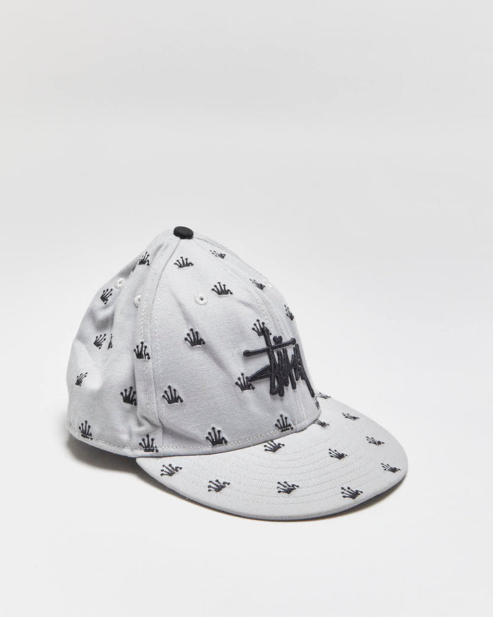 2014 Stussy x New Era 59Fifty Crown Monogram Wool Blend Fitted Baseball Cap - 7 1/2
