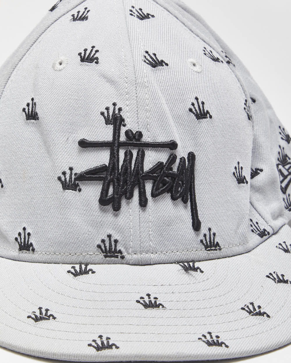 2014 Stussy x New Era 59Fifty Crown Monogram Wool Blend Fitted Baseball Cap - 7 1/2