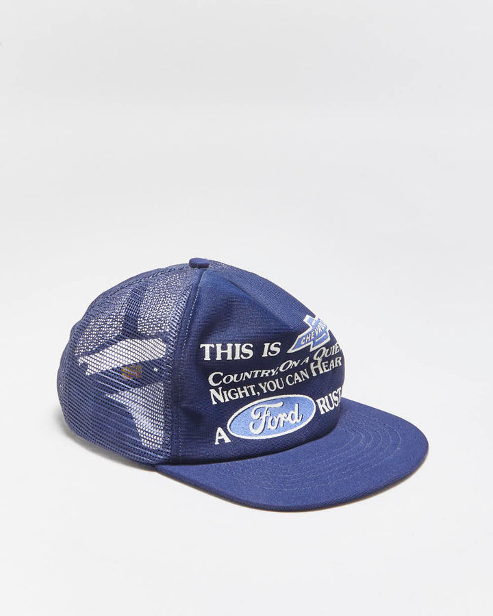 DS Vintage 1970s Chevrolet Novelty Made In USA Trucker Hat - OS