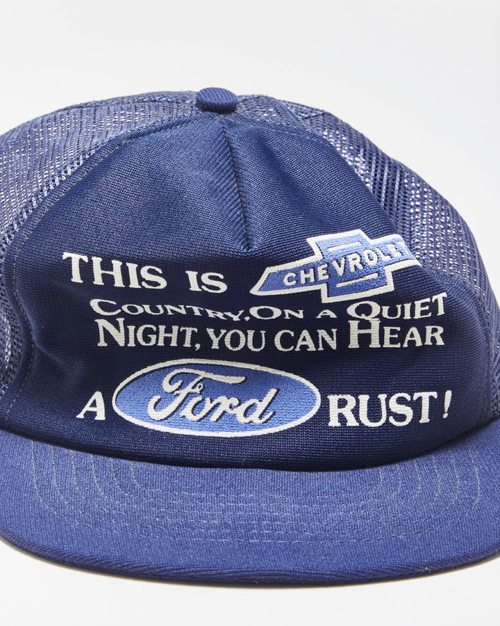 DS Vintage 1970s Chevrolet Novelty Made In USA Trucker Hat - OS