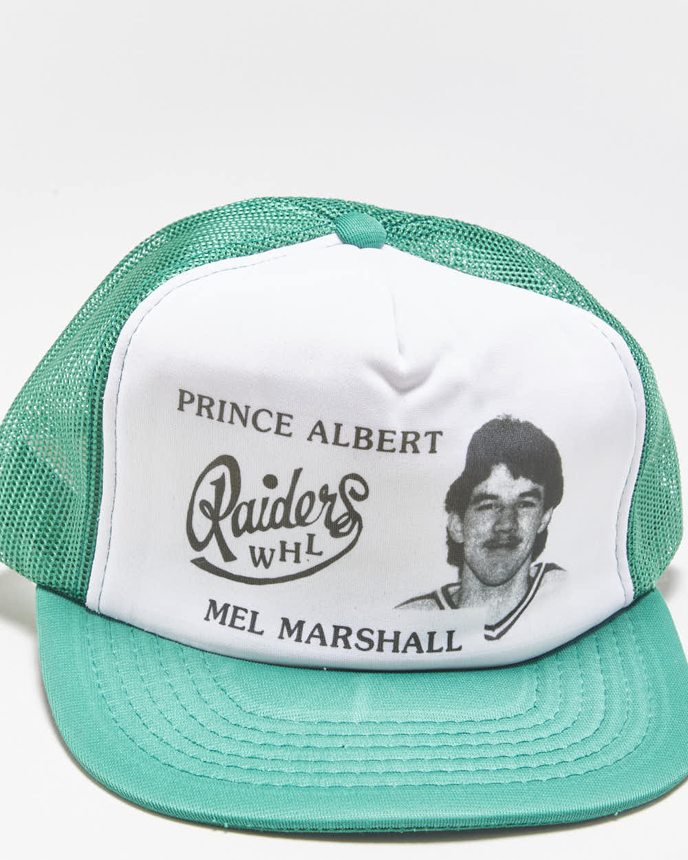 DS Vintage 1980s Western Hockey League Prince Albert Raiders Trucker Hat - OS