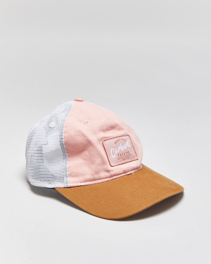 Vintage Carhartt Baby Pink Patch Canvas Trucker Hat - OS