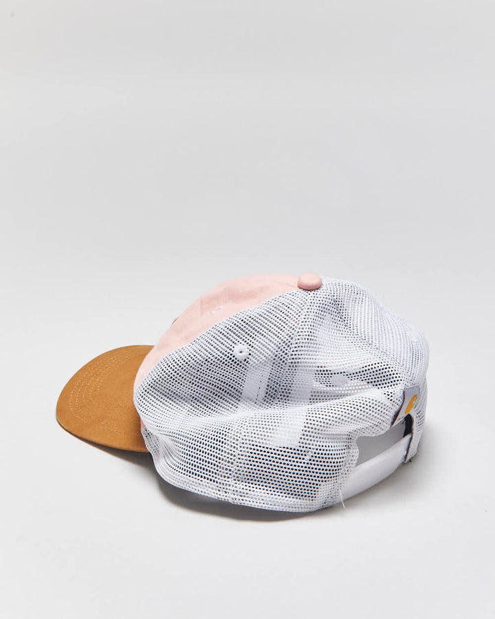 Vintage Carhartt Baby Pink Patch Canvas Trucker Hat - OS