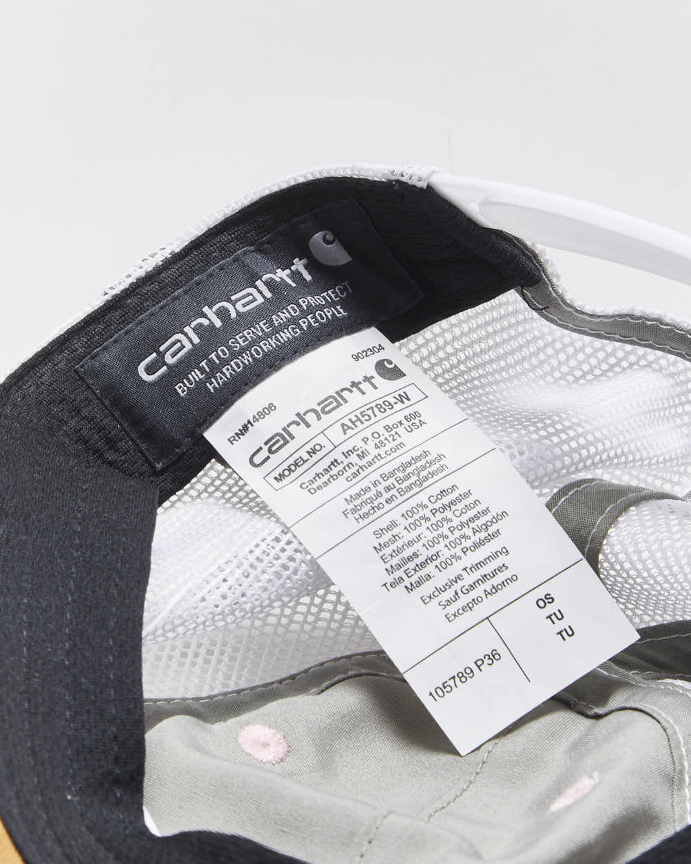 Vintage Carhartt Baby Pink Patch Canvas Trucker Hat - OS