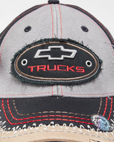 DSWT Vintage Choko Chevy Trucks Frayed Patch Velcro Baseball Cap - OS