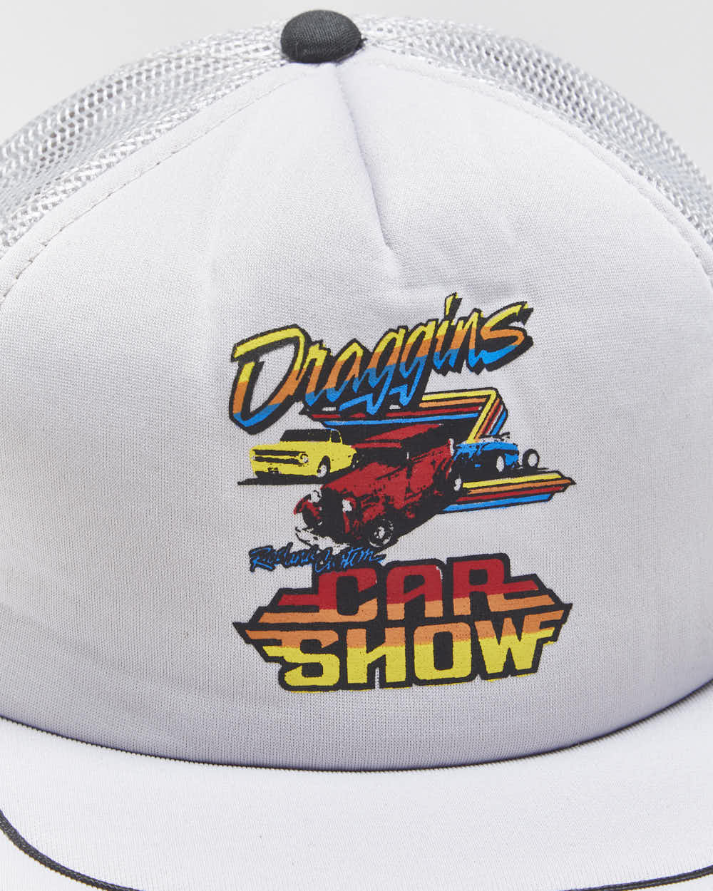 Vintage 1980s Draggins Car Show AJM Trucker Hat - OS