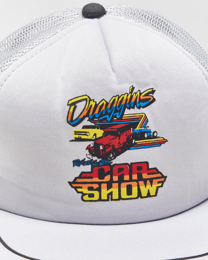 Vintage 1980s Draggins Car Show AJM Trucker Hat - OS