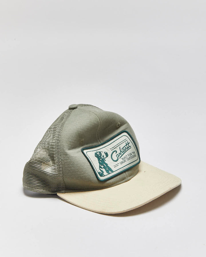 Vintage Carhartt Canvas Dog Patch Trucker Hat - OS