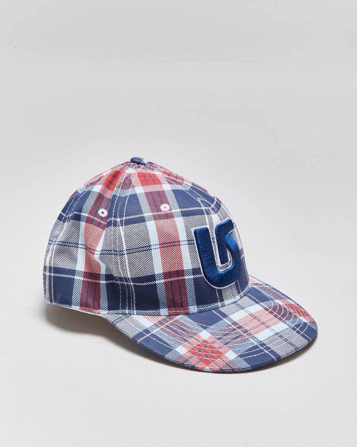 Vintage Y2K 00s Burton Snowboards Plaid FlexFit Baseball Cap - OS
