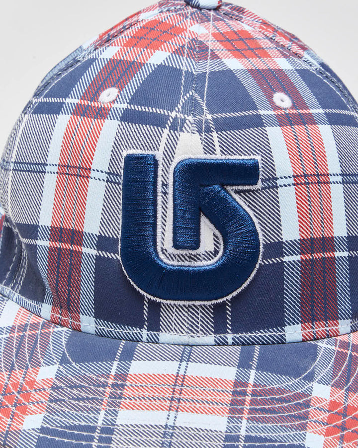 Vintage Y2K 00s Burton Snowboards Plaid FlexFit Baseball Cap - OS