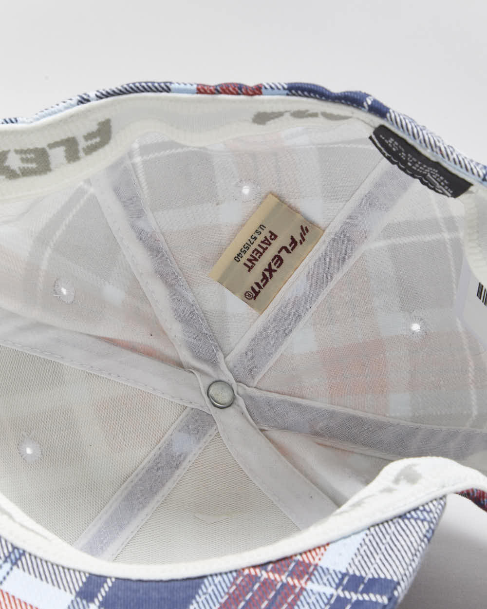 Vintage Y2K 00s Burton Snowboards Plaid FlexFit Baseball Cap - OS