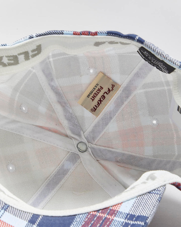 Vintage Y2K 00s Burton Snowboards Plaid FlexFit Baseball Cap - OS