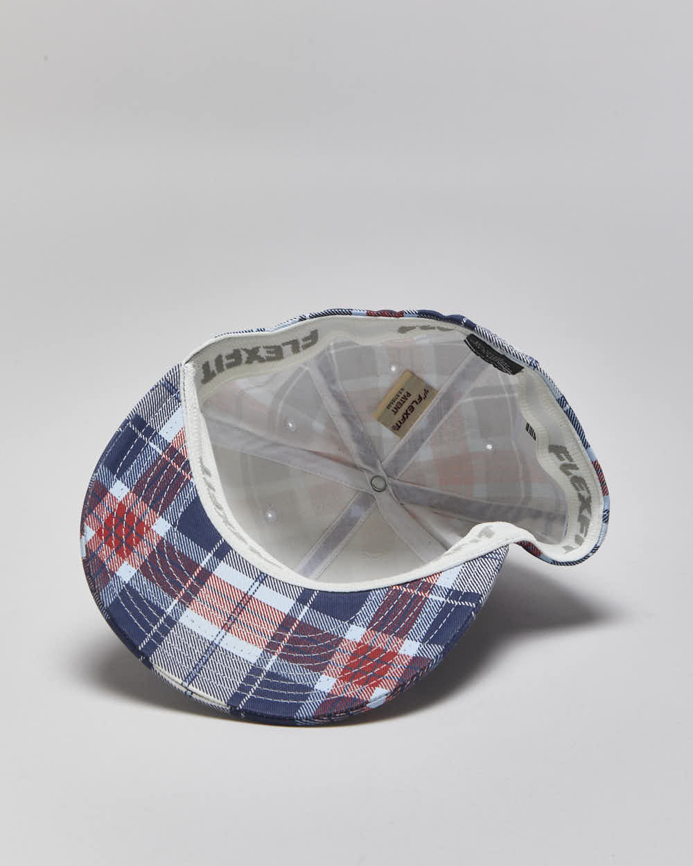 Vintage Y2K 00s Burton Snowboards Plaid FlexFit Baseball Cap - OS