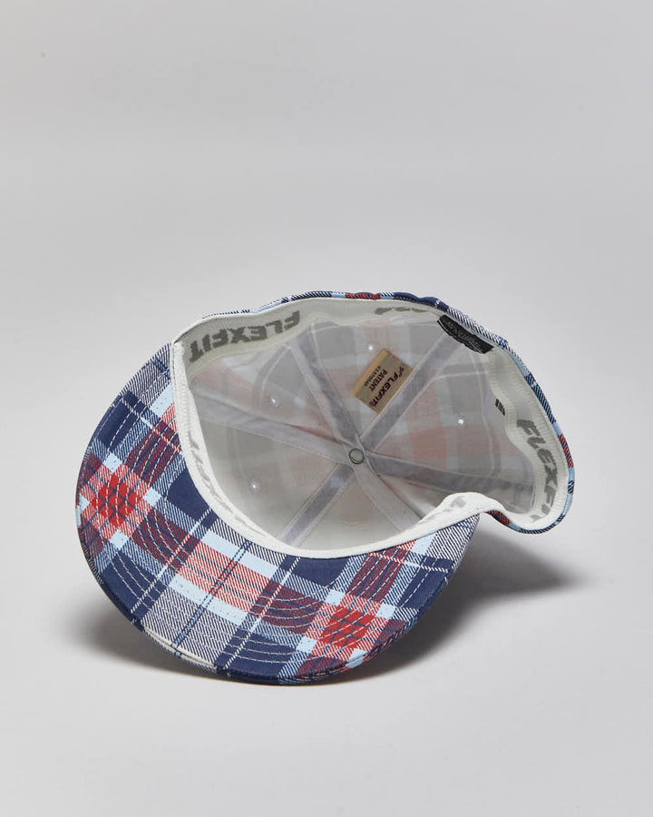 Vintage Y2K 00s Burton Snowboards Plaid FlexFit Baseball Cap - OS