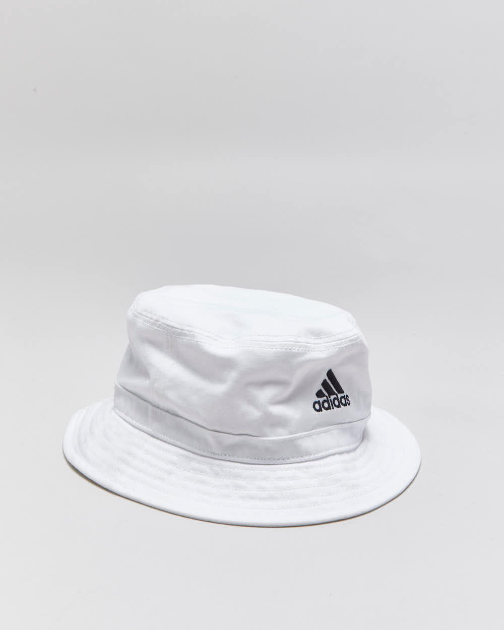 Vintage Adidas Embroidered Canvas Bucket Hat - OS