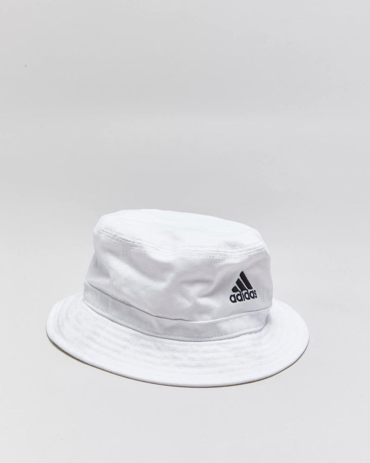 Vintage Adidas Embroidered Canvas Bucket Hat - OS