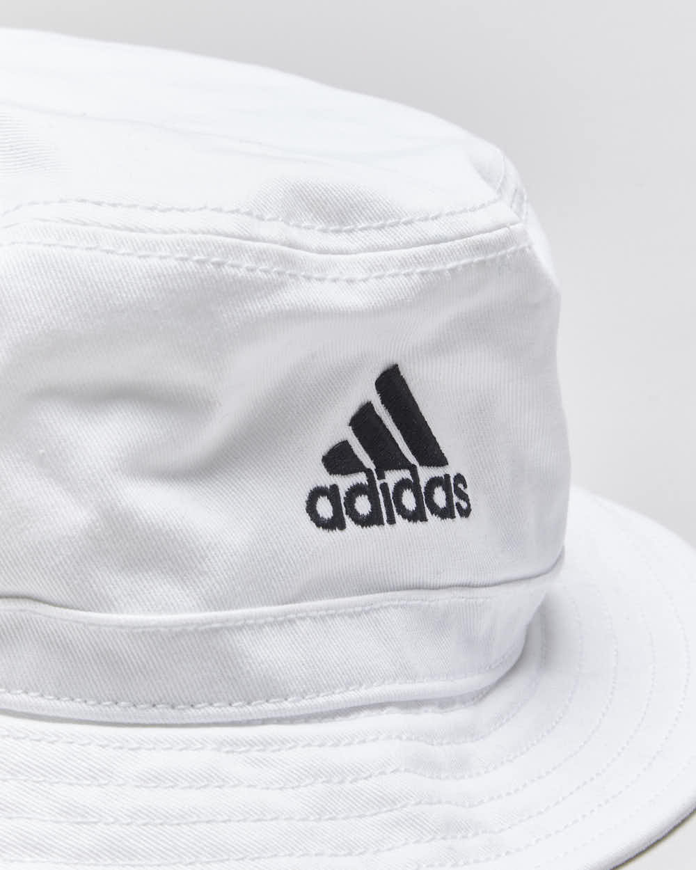 Vintage Adidas Embroidered Canvas Bucket Hat - OS