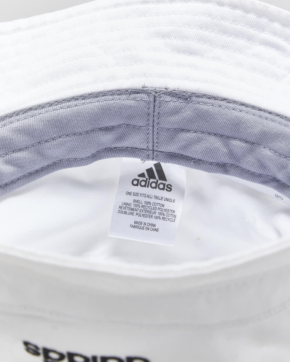 Vintage Adidas Embroidered Canvas Bucket Hat - OS