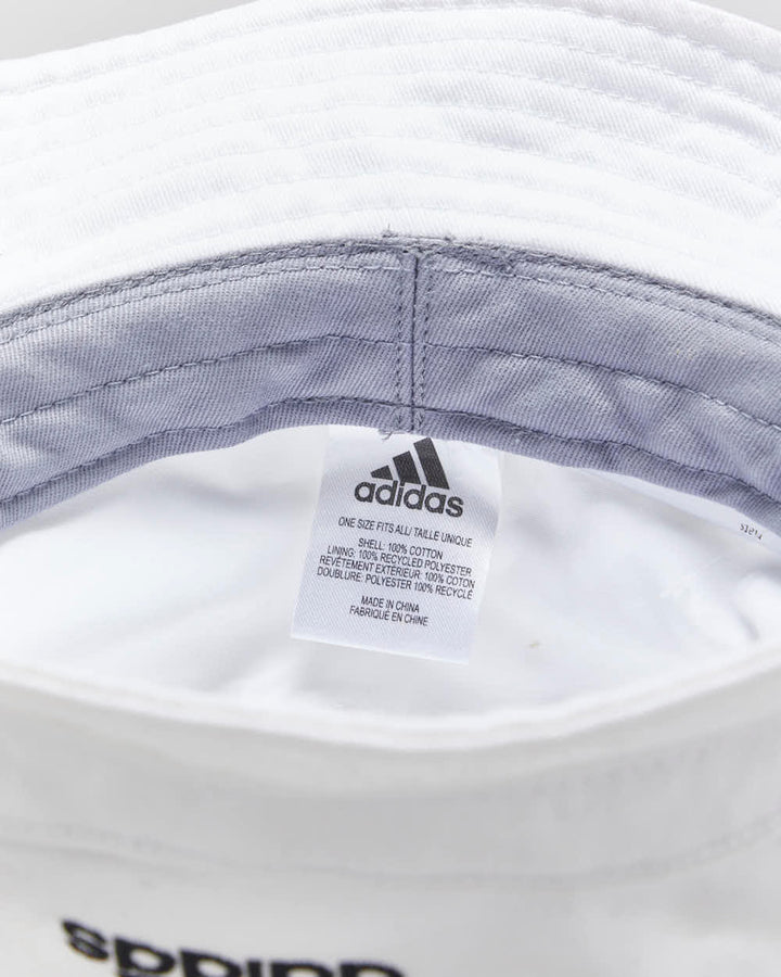 Vintage Adidas Embroidered Canvas Bucket Hat - OS