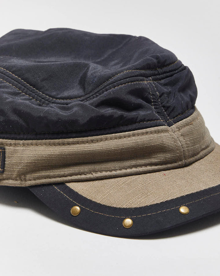 Vintage Y2K 00s New Level Insulated Studded Ear Flap Cold Weather Army Cap - OS