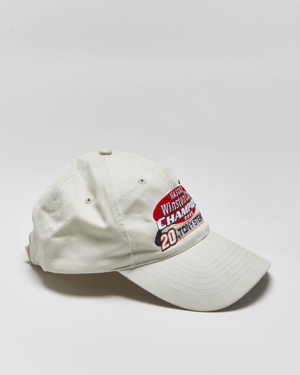 Vintage 2002 Y2K Chase Authentics Khaki Nascar Winston Cup Champion Canvas Velcro Baseball Cap - OS