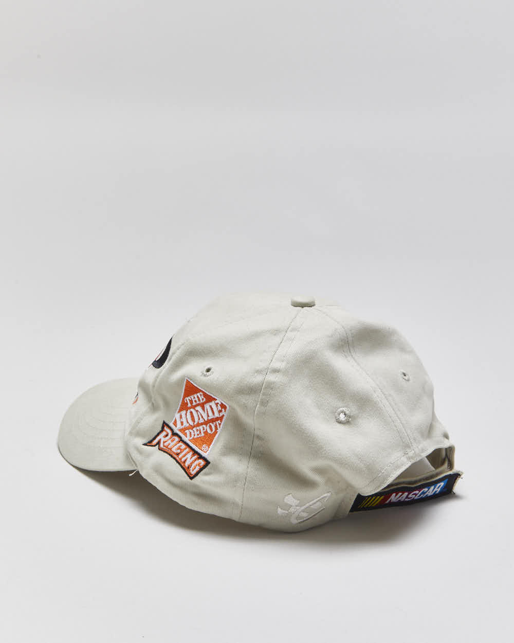 Vintage 2002 Y2K Chase Authentics Khaki Nascar Winston Cup Champion Canvas Velcro Baseball Cap - OS