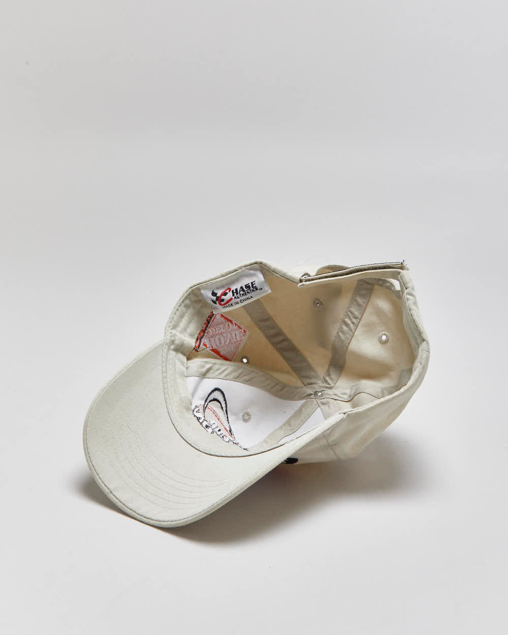 Vintage 2002 Y2K Chase Authentics Khaki Nascar Winston Cup Champion Canvas Velcro Baseball Cap - OS