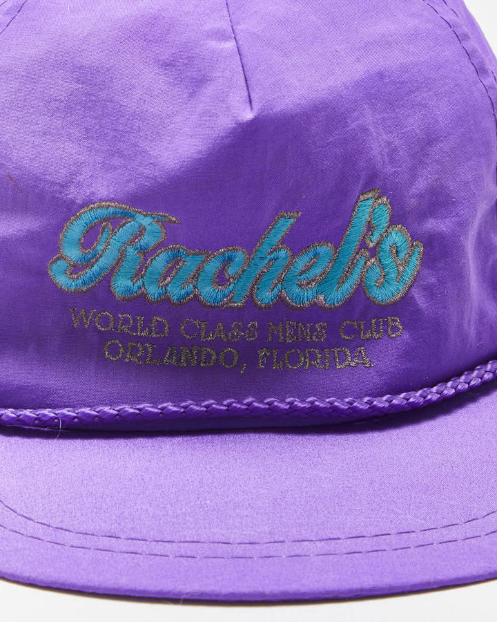 Vintage 1990s Rachel's Mens Club Flat Bill Trucker Hat - OS