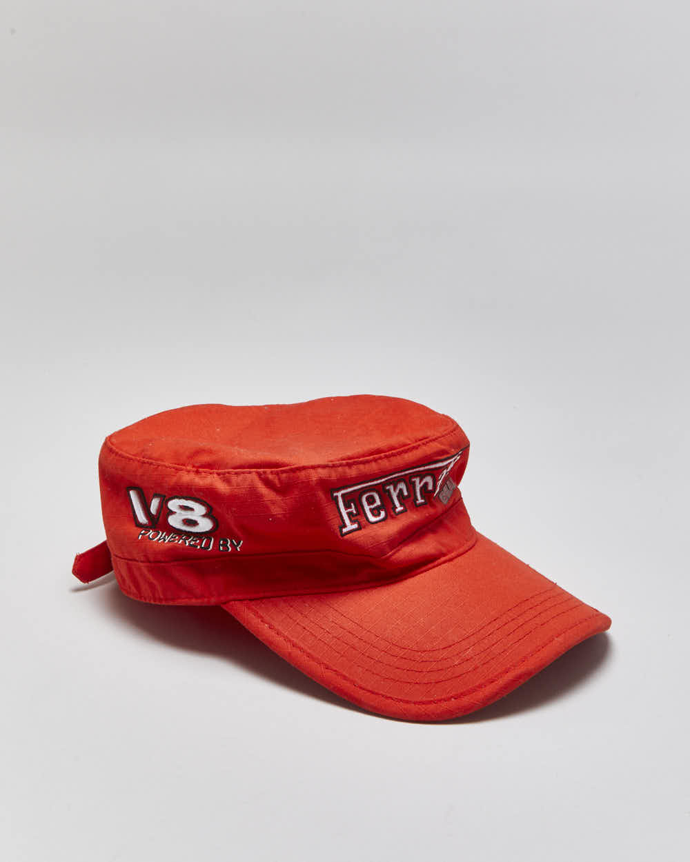 Vintage Y2K 00s Ferrari Gear V8 Embroidered Adjustable Army Cap - OS