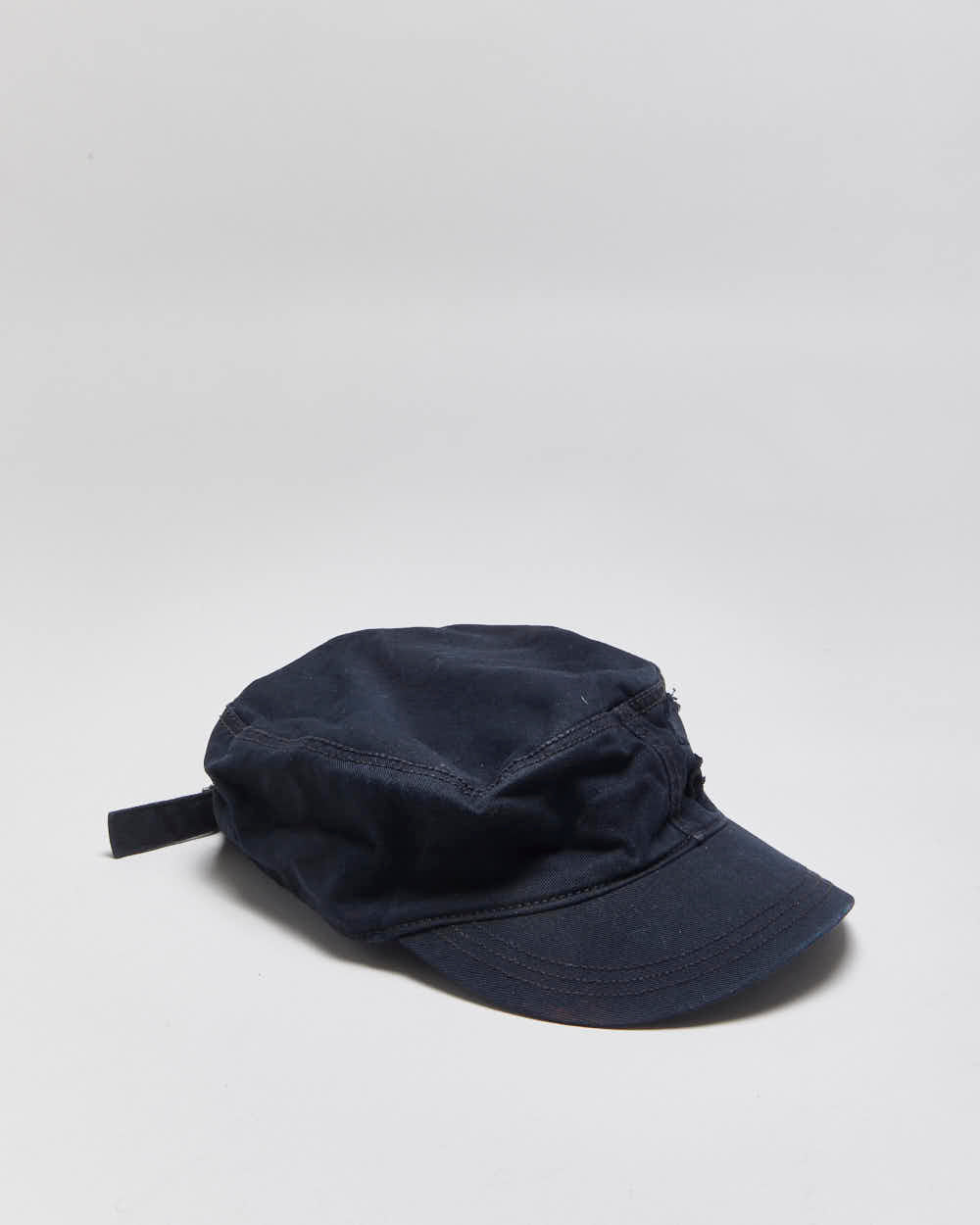 Vintage Y2K 00s Puma Frayed Logo Canvas Adjustable Army Cap - OS