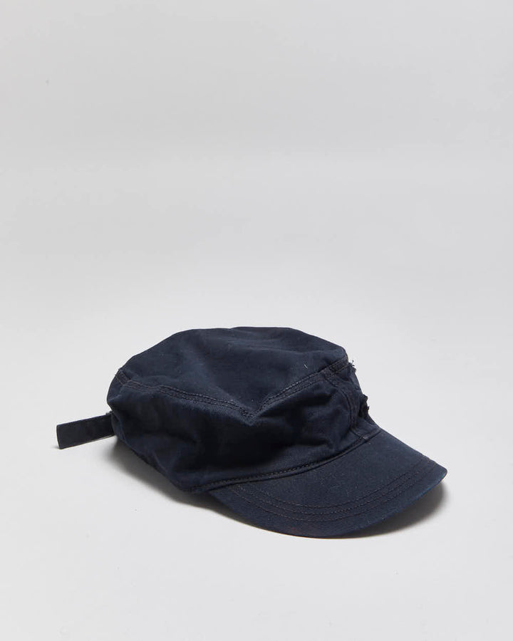 Vintage Y2K 00s Puma Frayed Logo Canvas Adjustable Army Cap - OS
