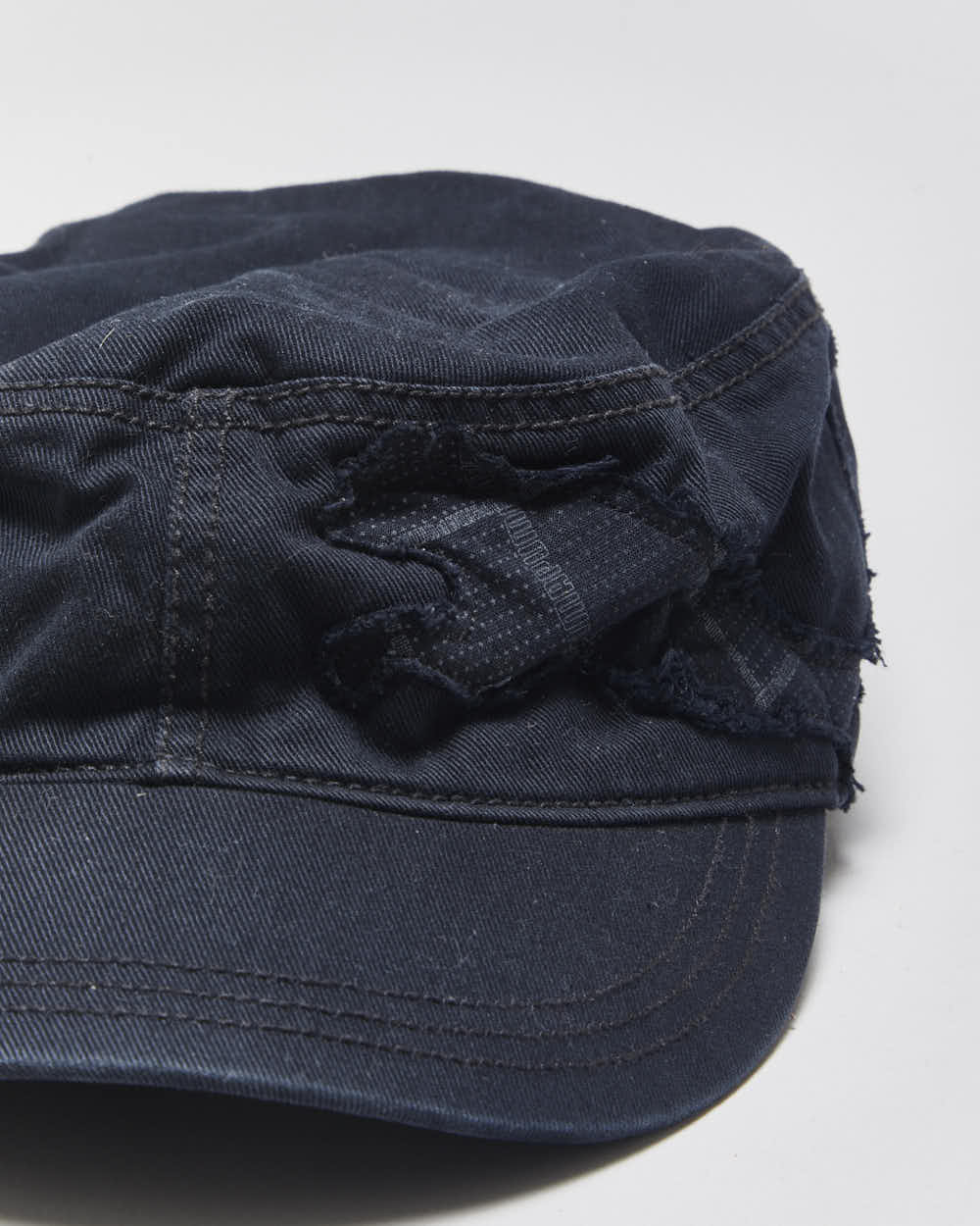 Vintage Y2K 00s Puma Frayed Logo Canvas Adjustable Army Cap - OS