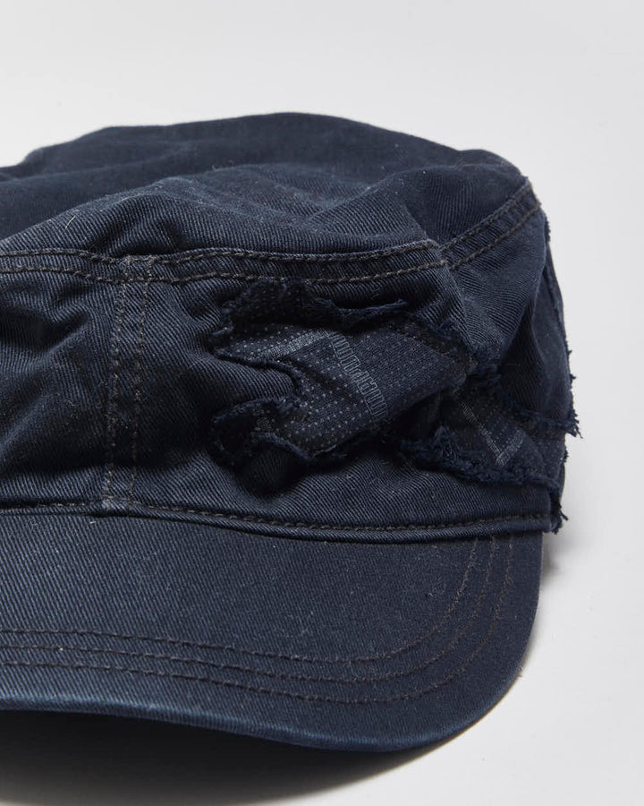 Vintage Y2K 00s Puma Frayed Logo Canvas Adjustable Army Cap - OS
