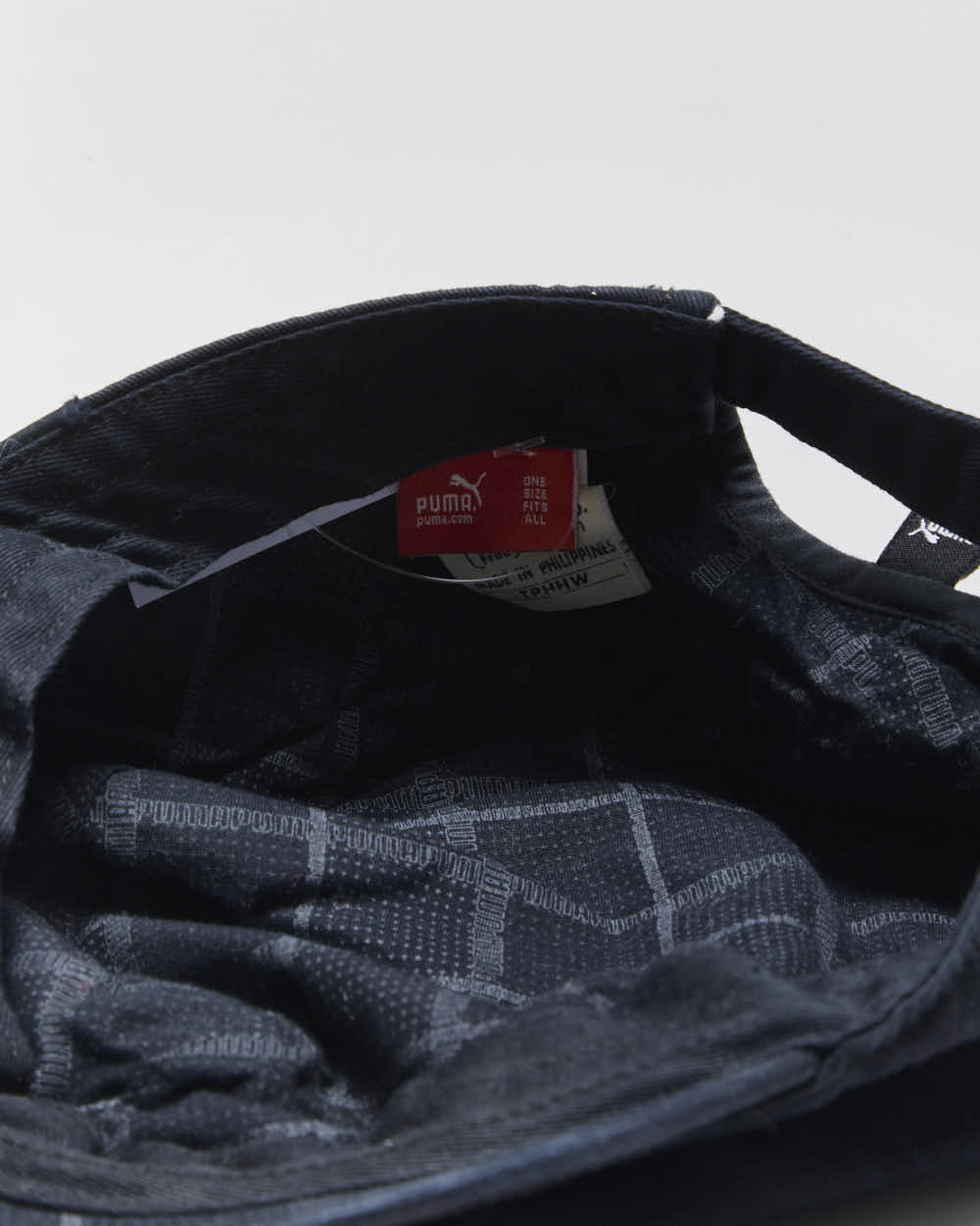 Vintage Y2K 00s Puma Frayed Logo Canvas Adjustable Army Cap - OS