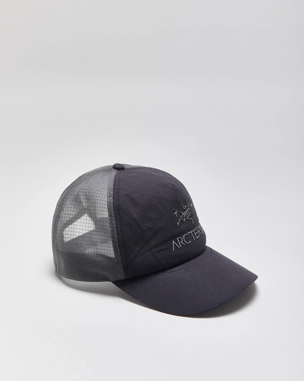 Vintage Arc'teryx Bird Word Curved Soft Shell Trucker Hat - OS