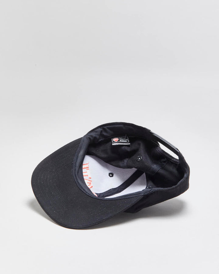 Vintage Y2K 00s Ducati Embroidered Flat Bill Embroidered Canvas Snapback Baseball Cap - OS