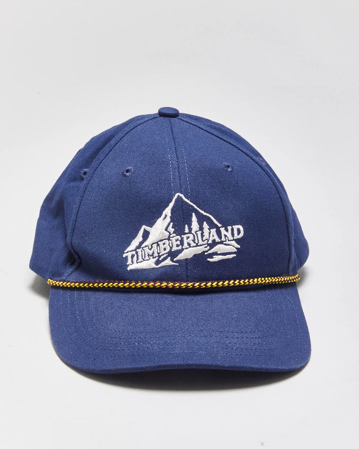Vintage Timberland Embroidered Canvas Snapback Baseball Cap - OS