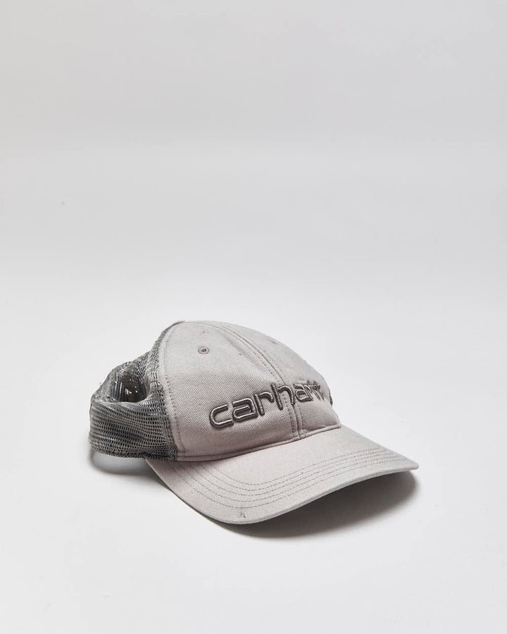Vintage Carhartt Dunmore Canvas Embroidered Trucker Hat - OS