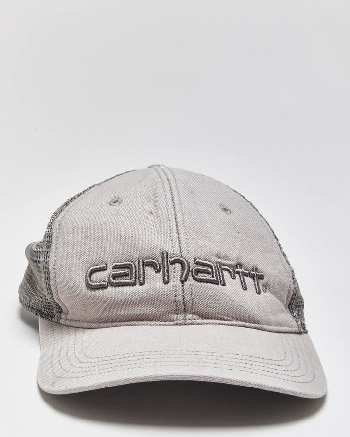 Vintage Carhartt Dunmore Canvas Embroidered Trucker Hat - OS