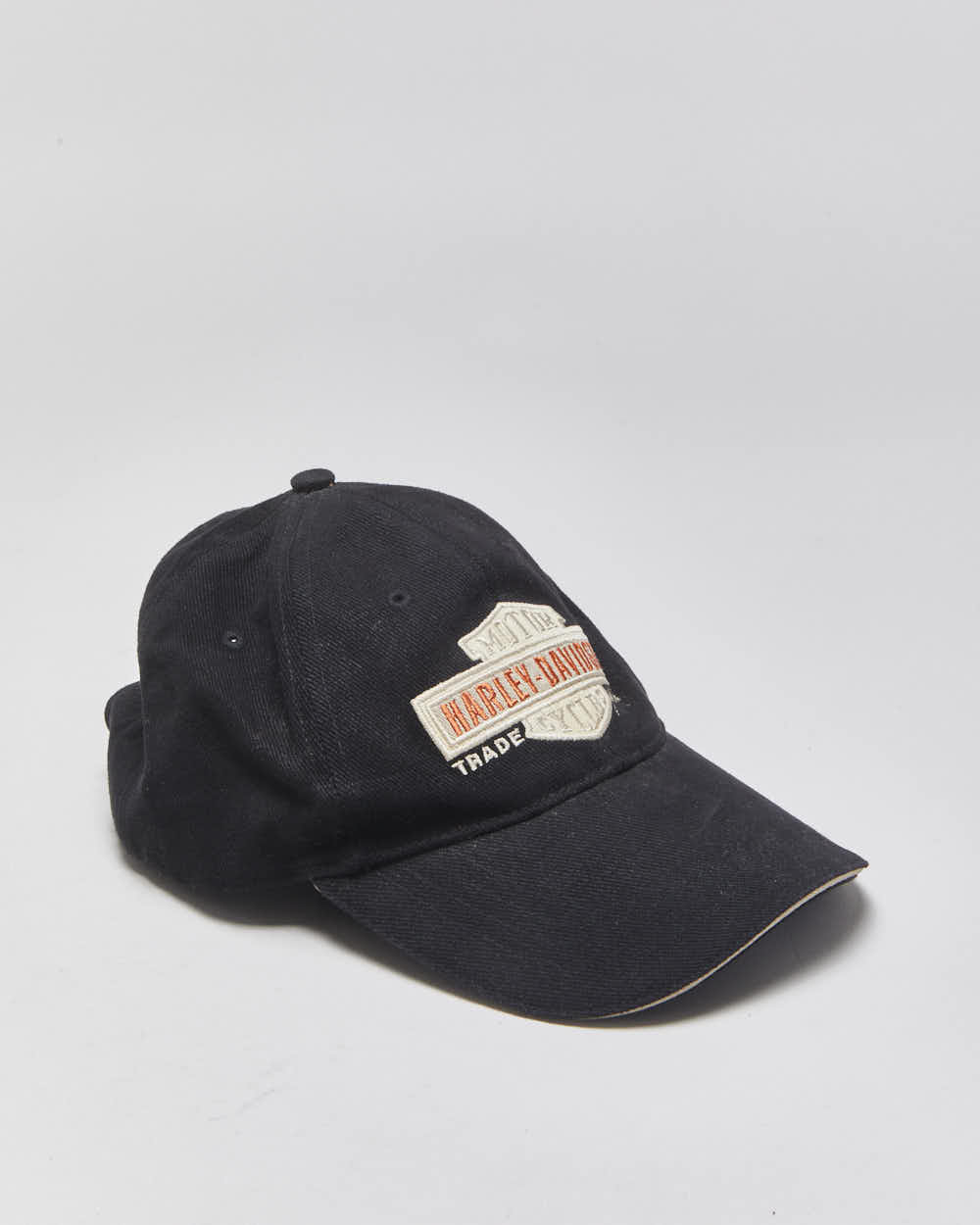 Vintage Y2K 00s Harley Davidson Canvas Denim Strap Baseball Cap - OS