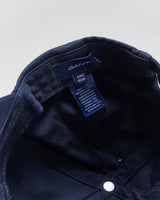 Vintage Gant Navy Embroidered Patch Canvas Baseball Cap - OS