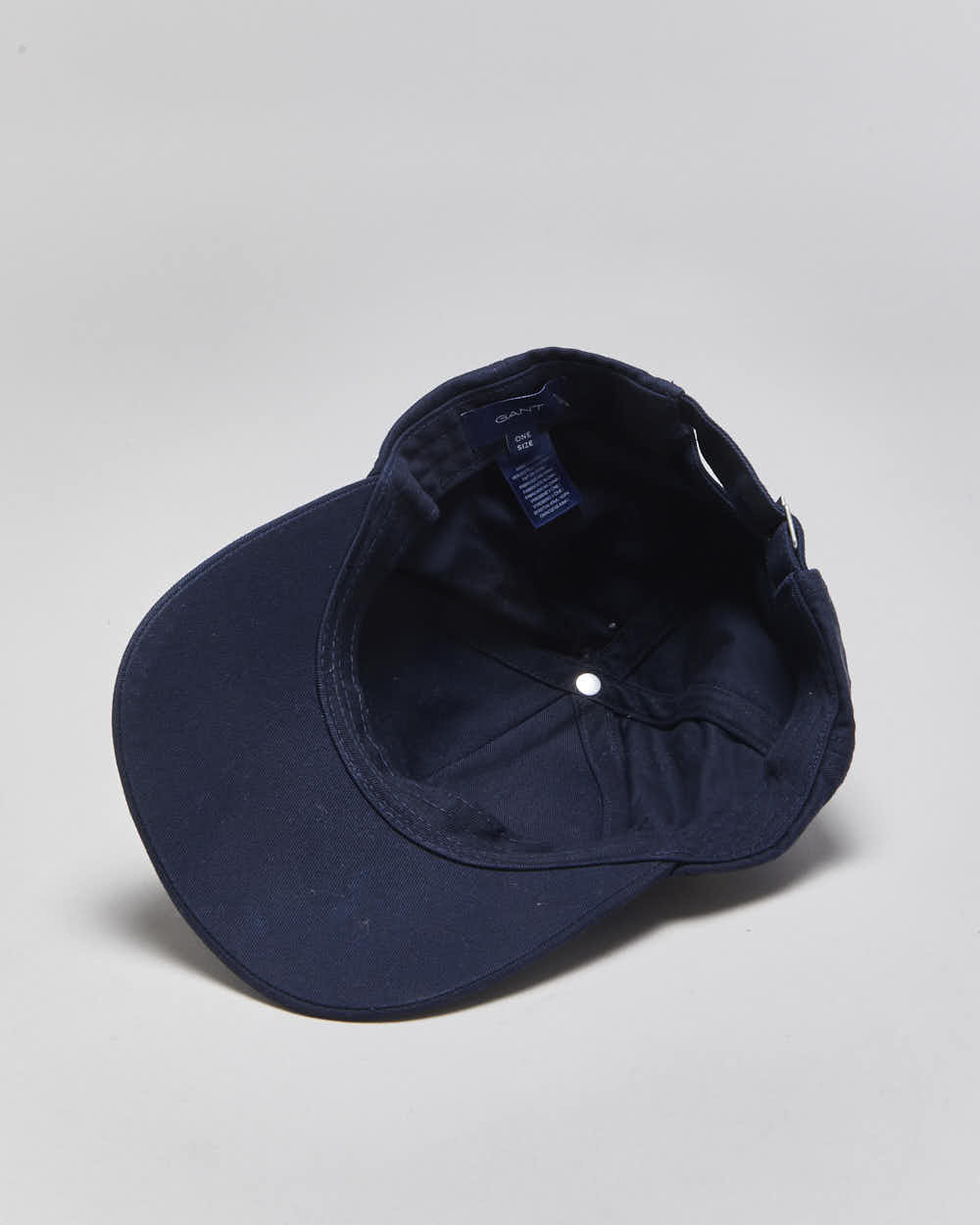 Vintage Gant Navy Embroidered Patch Canvas Baseball Cap - OS