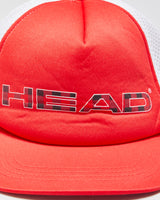 Vintage 1990s HEAD Buffalo Plaid Logo Flat Bill Trucker Hat - OS
