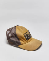 Vintage Filson Dark Tan Tin Cloth Logger Made In USA Trucker Hat - OS