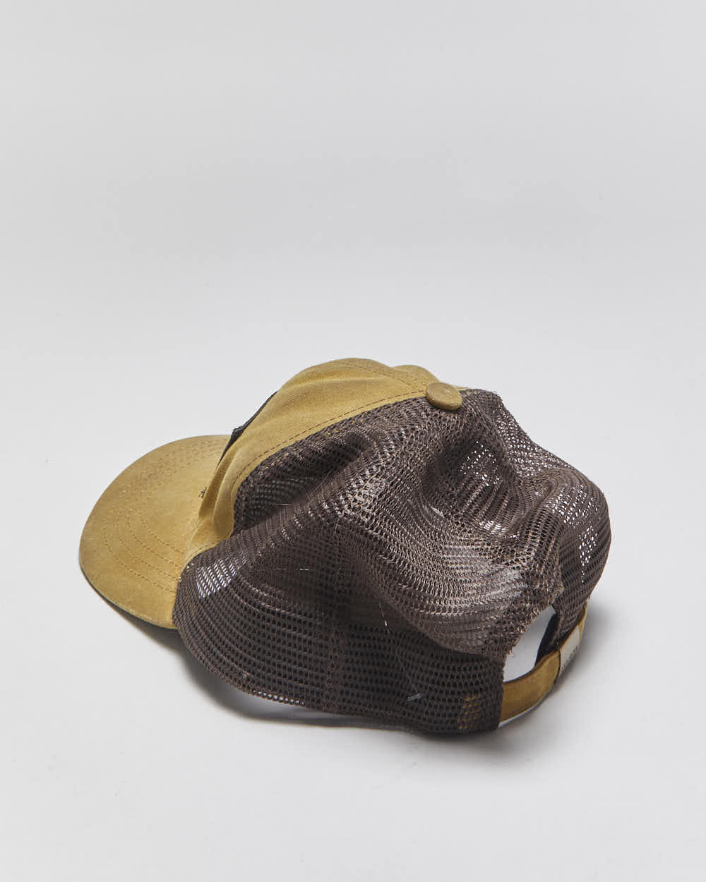 Vintage Filson Dark Tan Tin Cloth Logger Made In USA Trucker Hat - OS