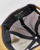 Vintage Filson Dark Tan Tin Cloth Logger Made In USA Trucker Hat - OS