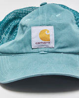Vintage Carhartt Buffalo Teal Sandstone Canvas Trucker Hat - OS
