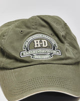 Vintage Harley Davidson Maui Hawaii Khaki Velcro Baseball Cap - OS