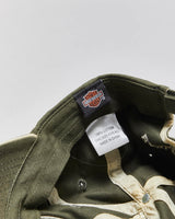Vintage Harley Davidson Maui Hawaii Khaki Velcro Baseball Cap - OS
