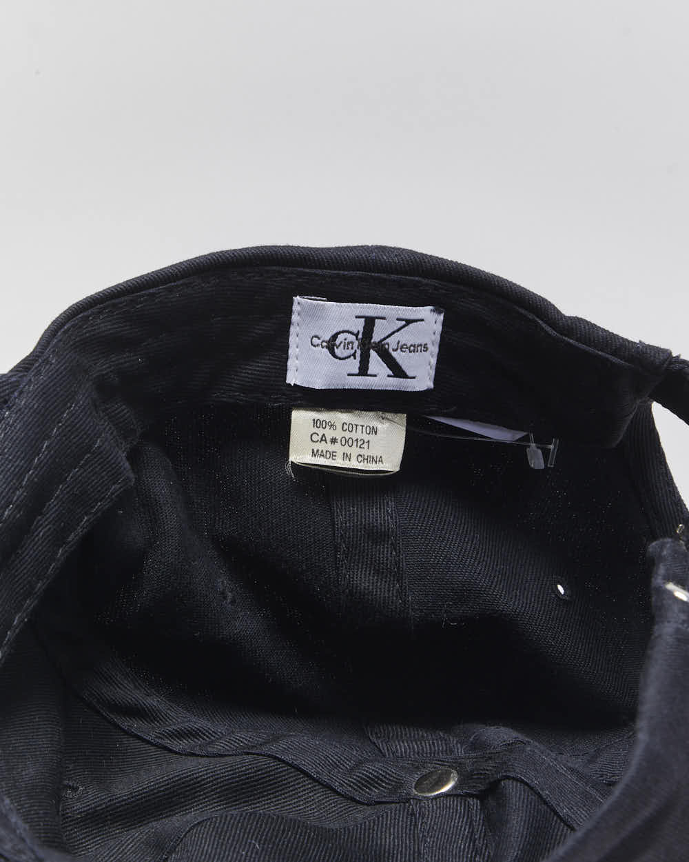 Vintage 1990s Calvin Klein Jeans Embroidered Canvas Baseball Cap - OS